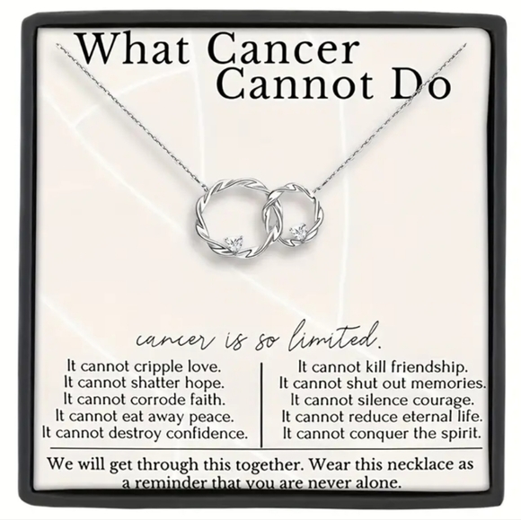 Interlock Ring Pendant Necklace for Her - Picture 1 of 5